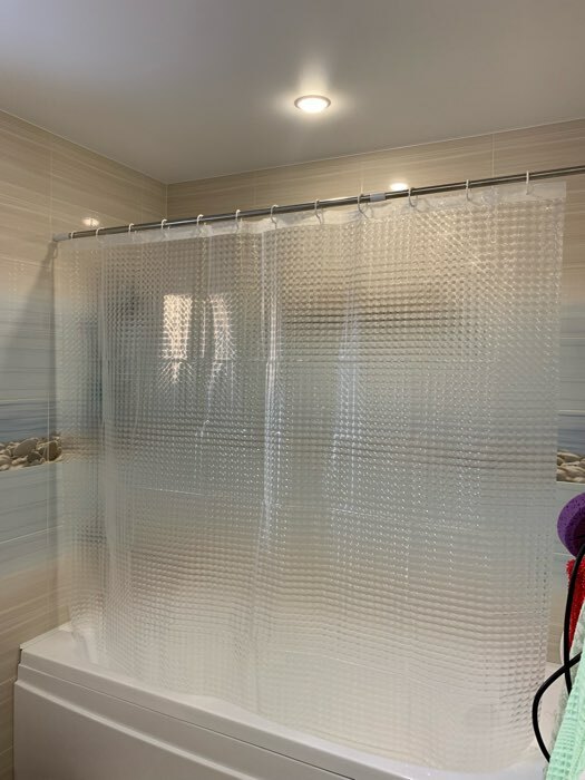 Фотография покупателя товара Карниз для ванной комнаты телескопический Доляна, 140-260 см, стальной