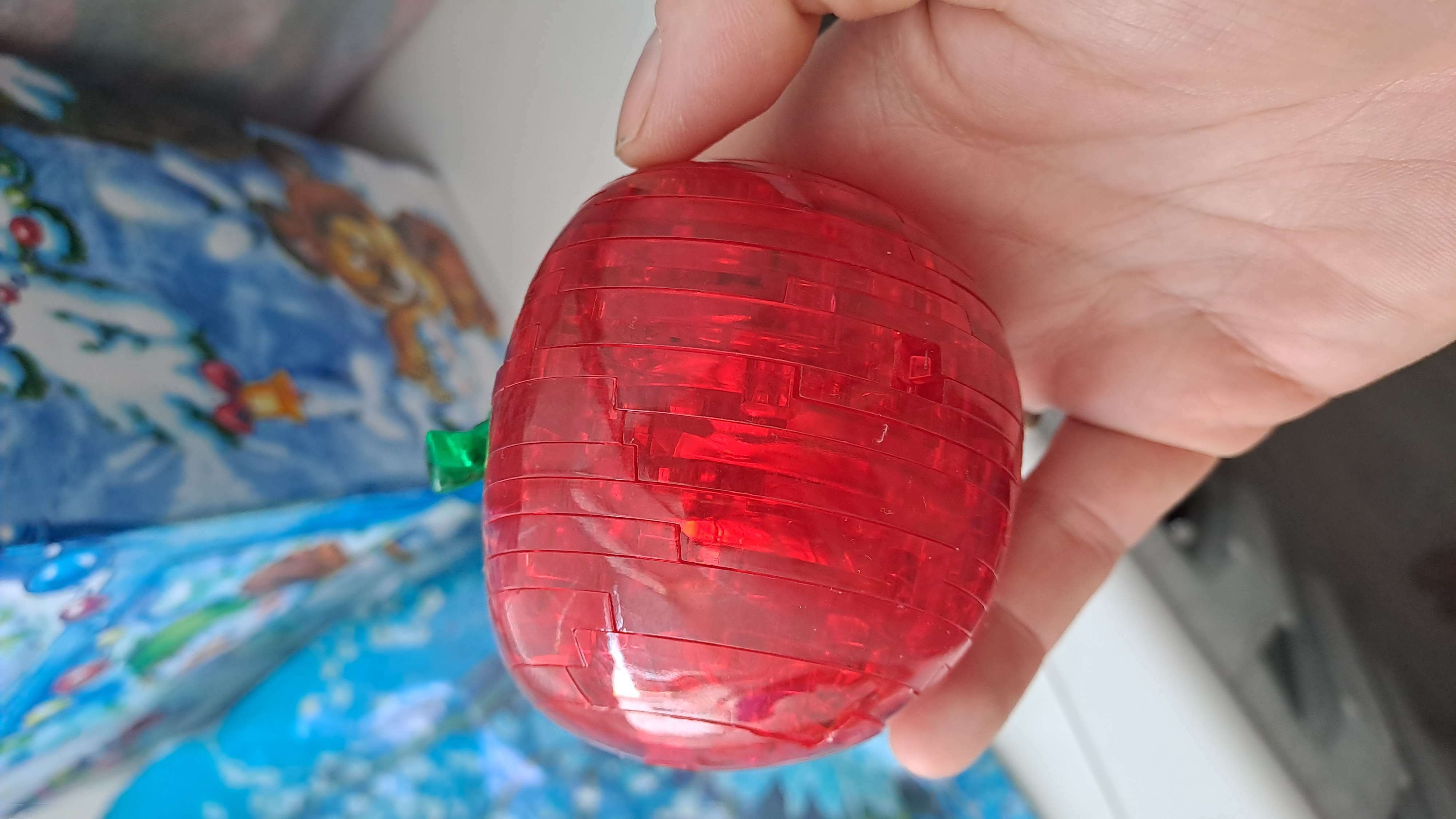 Фотография покупателя товара 3D пазл «Яблоко», кристаллический, 45 деталей, цвета МИКС