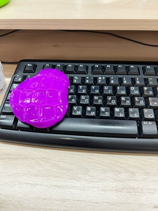 Фотография покупателя товара Автомобильный очиститель гель-слайм "лизун" Grand Caratt, фиолетовый, 100 г - Фото 3