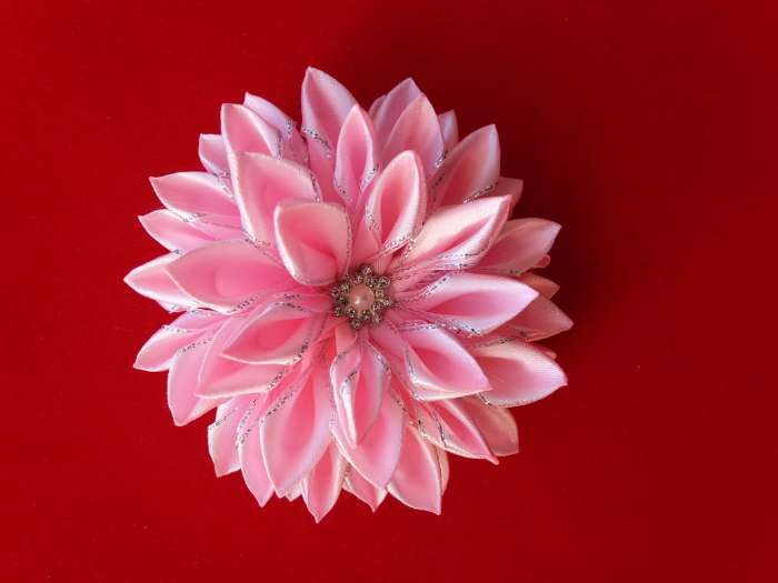 Фотография покупателя товара Лента атласная «Серебряные нити», 25 мм × 23 ± 1 м, цвет розовый №004
