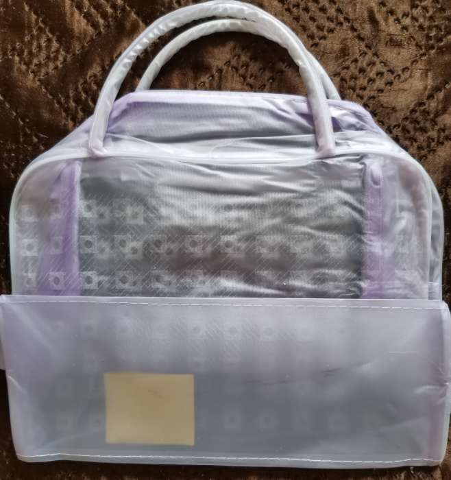 Фотография покупателя товара Косметичка на молнии, цвет фиолетовый - Фото 1