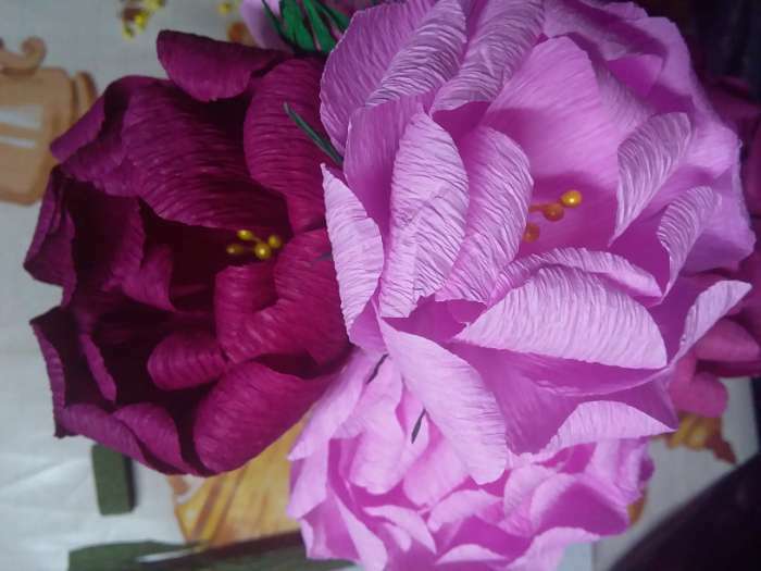 Фотография покупателя товара Тычинки для искусственных цветов "Капельки тёмно-жёлтые" (набор 130 шт) длина 6 см - Фото 2
