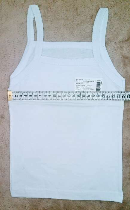 Фотография покупателя товара Майка на бретельках для девочки, цвет белый, рост 98 - Фото 9