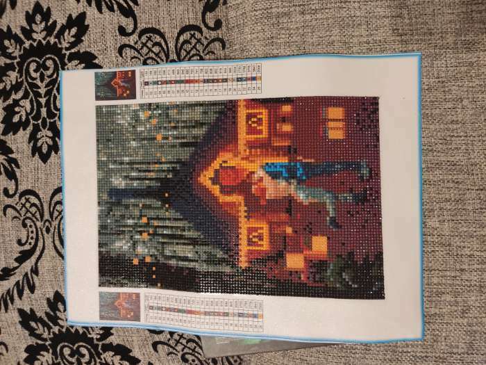 Фотография покупателя товара Алмазная мозаика с полным заполнением со светящимися стразами на холсте «Хижина», 20 х 30 см - Фото 2