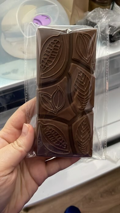 Фотография покупателя товара Форма для шоколада и конфет пластиковая «Какао дольки», 7×15×1 см, цвет прозрачный