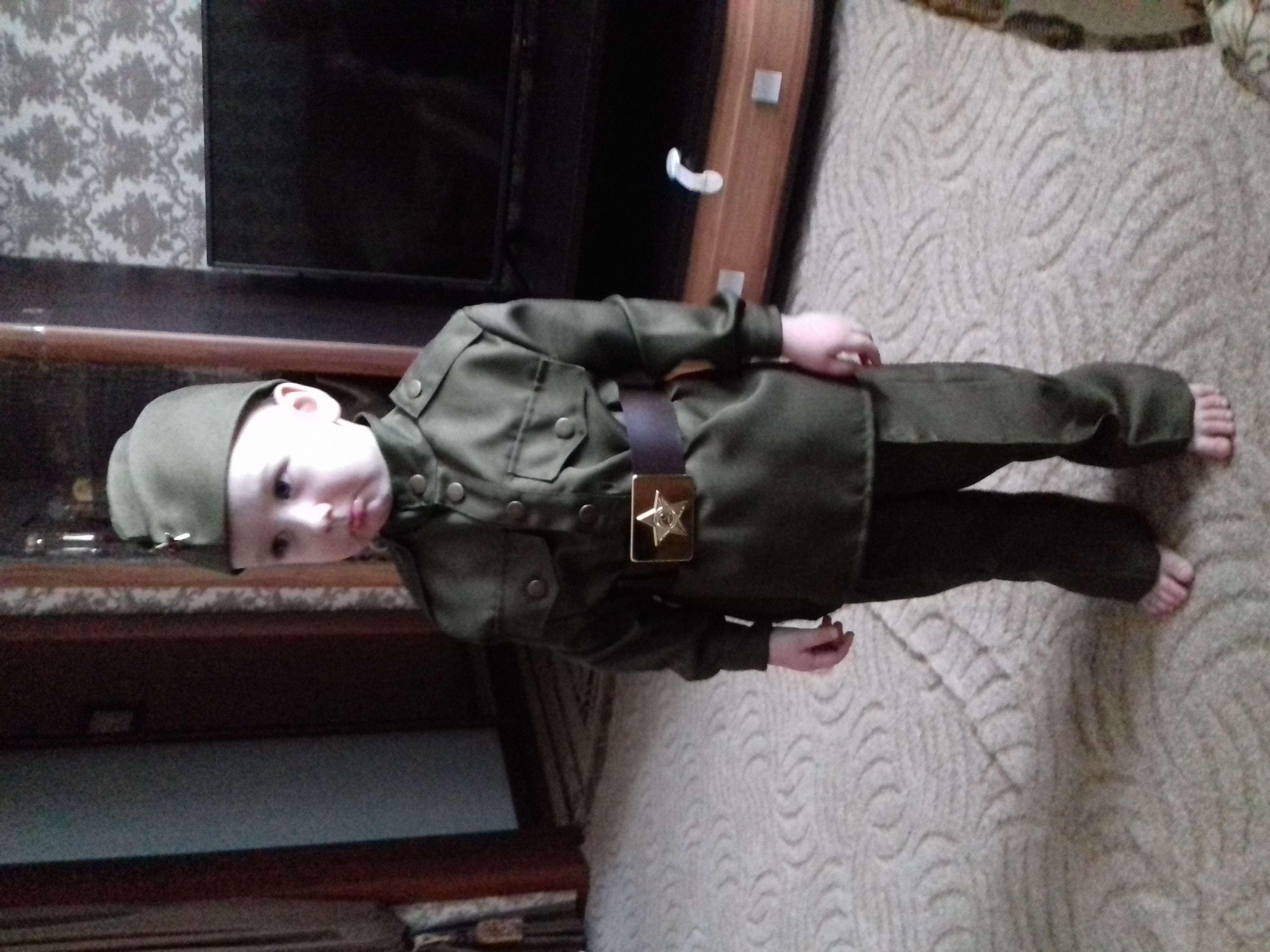 Фотография покупателя товара Карнавальный костюм «Солдат», текстиль, размер 28 - Фото 3