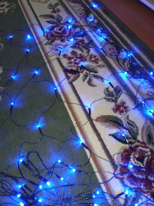 Фотография покупателя товара Гирлянда «Сеть» 2 × 2 м, IP20, тёмная нить, 224 LED, свечение тёплое белое, 8 режимов, 220 В - Фото 46