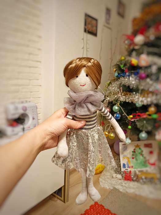 Фотография покупателя товара Интерьерная кукла «Ханна», набор для шитья, 18 × 22.5 × 2 см - Фото 2