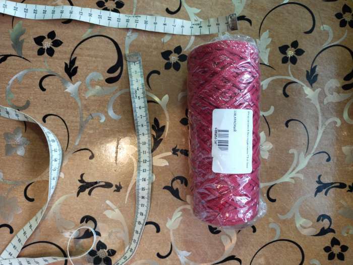 Фотография покупателя товара Шнур для вязания 100% полиэфир, ширина 3 мм 100м (айвори) - Фото 8