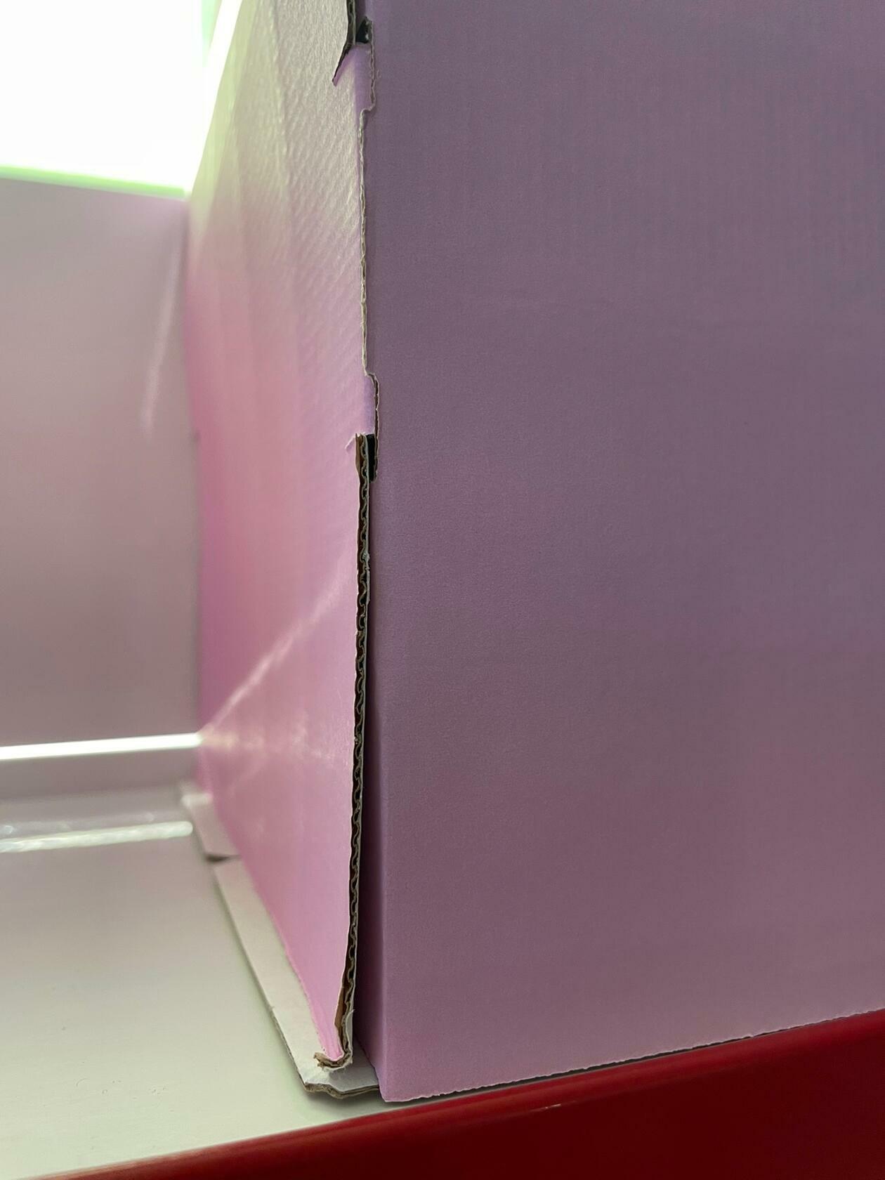 Фотография покупателя товара Кондитерская упаковка, без окна, сиреневая, 30 х 30 х 30 см - Фото 3