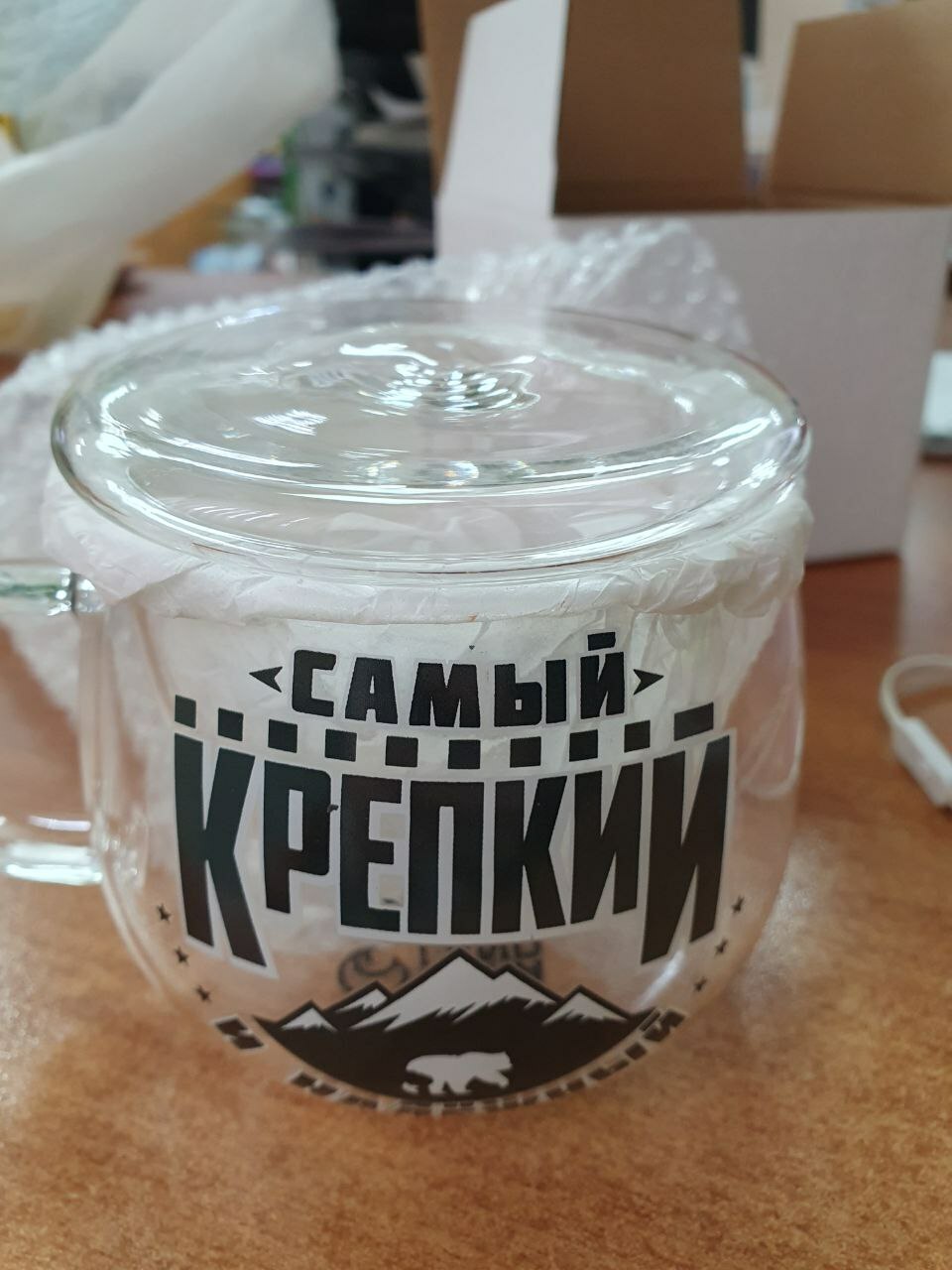 Фотография покупателя товара Кружка с заварником "Самый крепкий", 400 мл - Фото 1