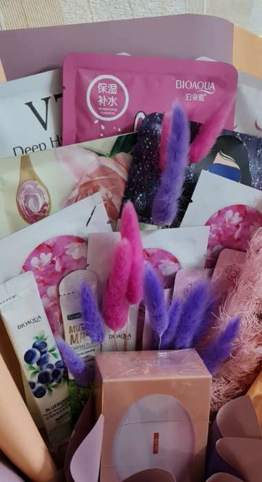Фотография покупателя товара Сухие цветы лагуруса, набор 30 шт., цвет фиолетовый - Фото 3