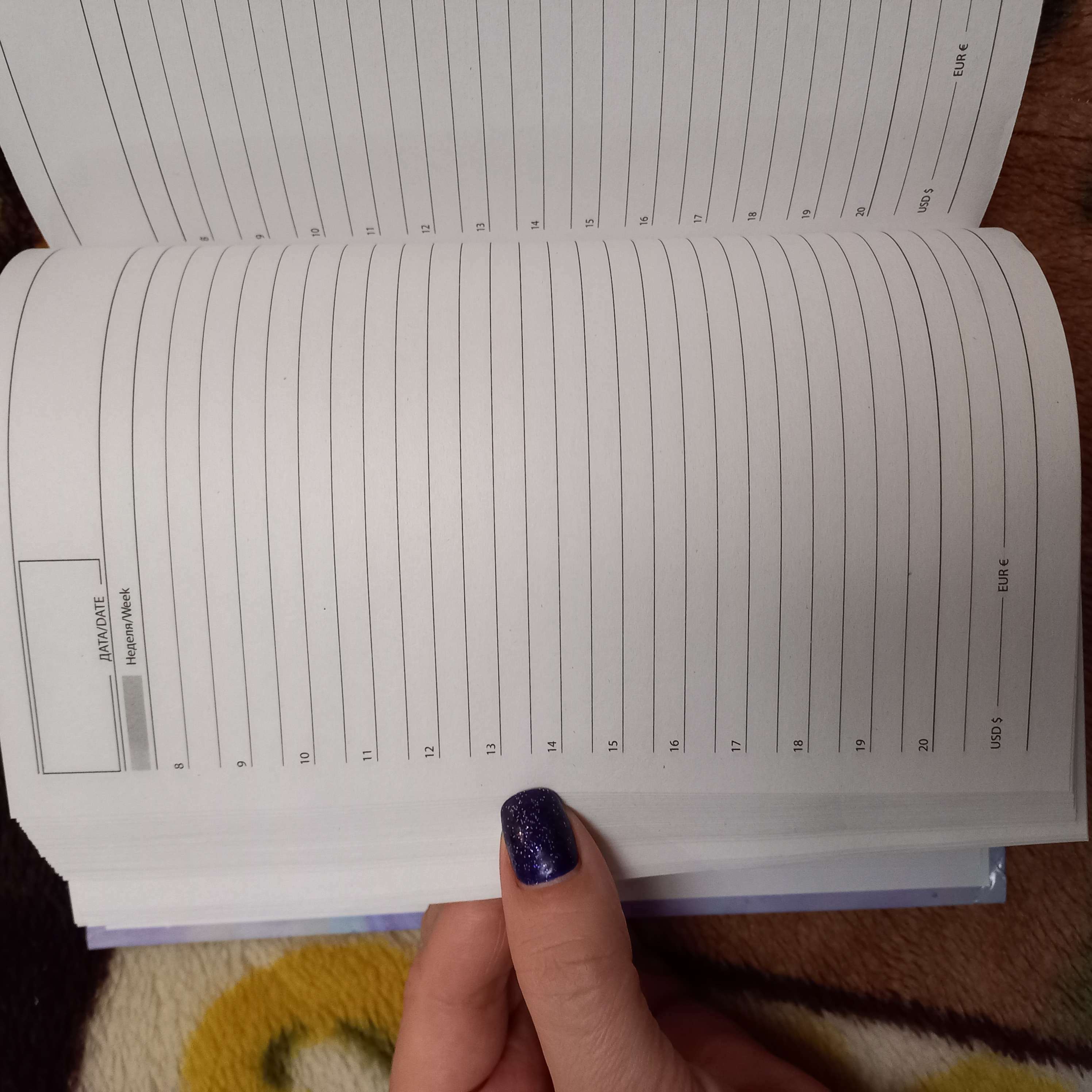 Фотография покупателя товара Ежедневник недатированный А5, 128 листов «МРАМОР», твёрдая обложка, глянцевая ламинация - Фото 2