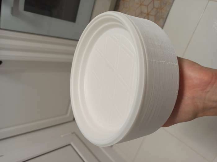 Фотография покупателя товара Тарелка одноразовая десертная, d=16,5 см, цвет белый - Фото 1