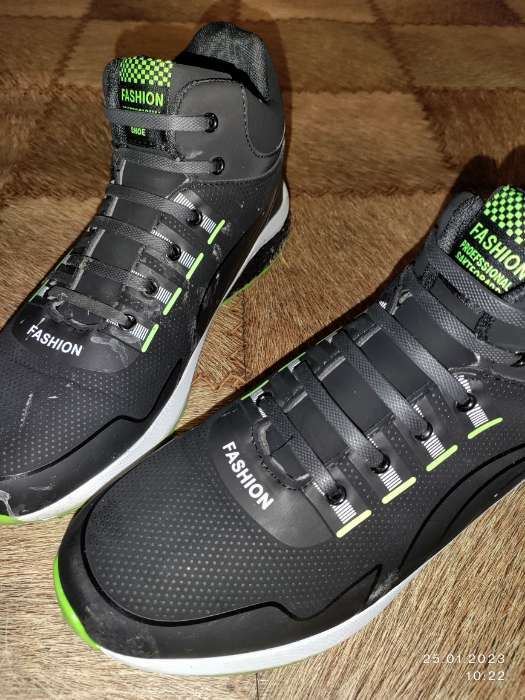 Фотография покупателя товара Набор шнурков для обуви, 6 шт, силиконовые, плоские, 13 мм, 9 см, цвет зелёный - Фото 11