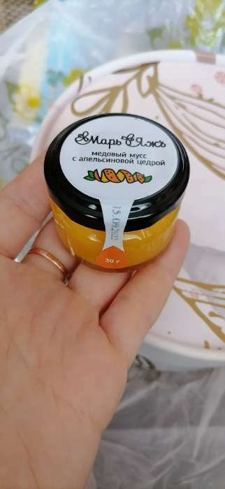 Фотография покупателя товара Медовый мусс «Марь&Яжъ», с апельсиновой цедрой, 30 г - Фото 3