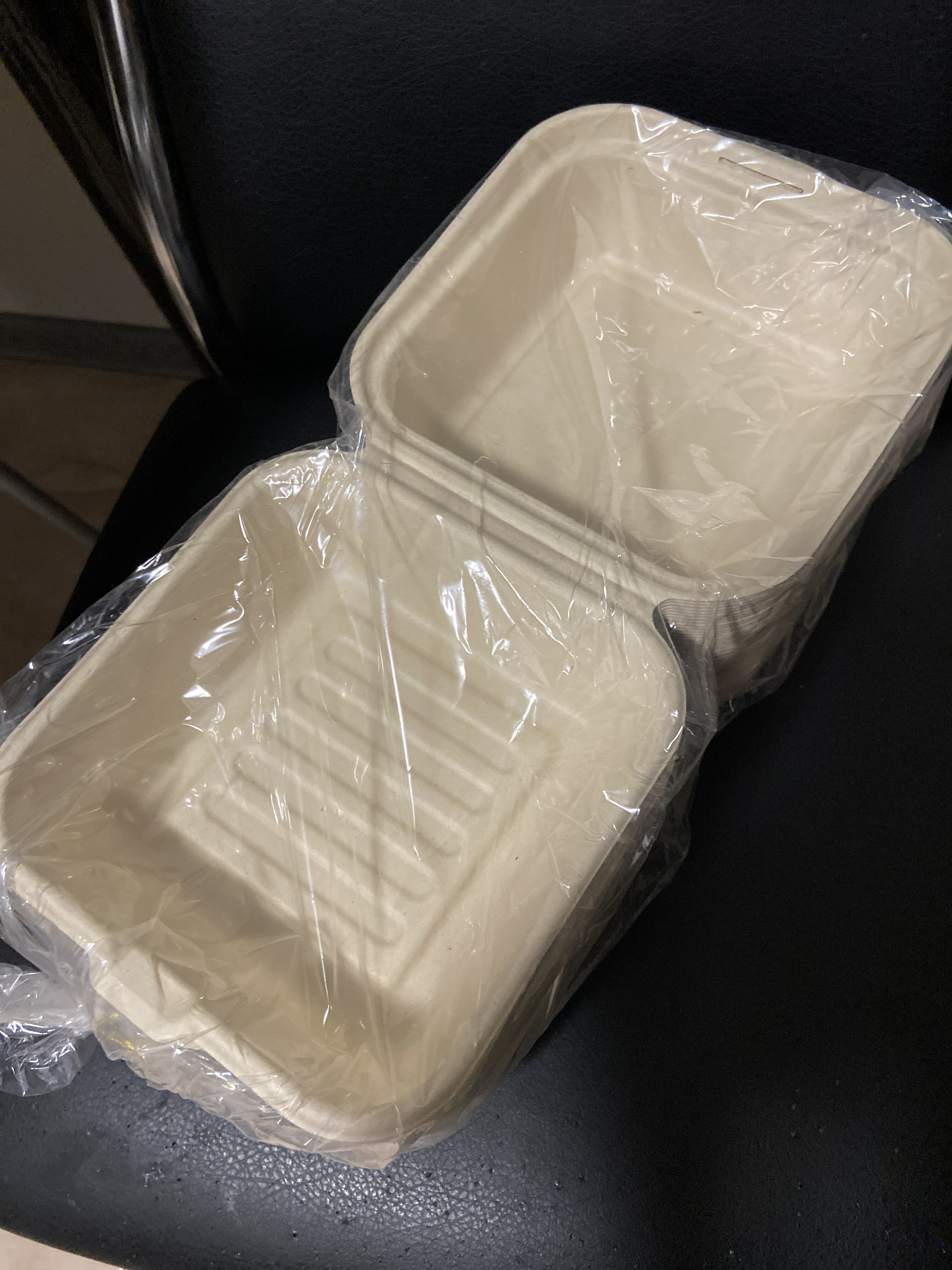 Фотография покупателя товара Ланч - бокс для бенто - торта и бургера Доляна, 450 мл, неразъёмная крышка, сахарный тростник