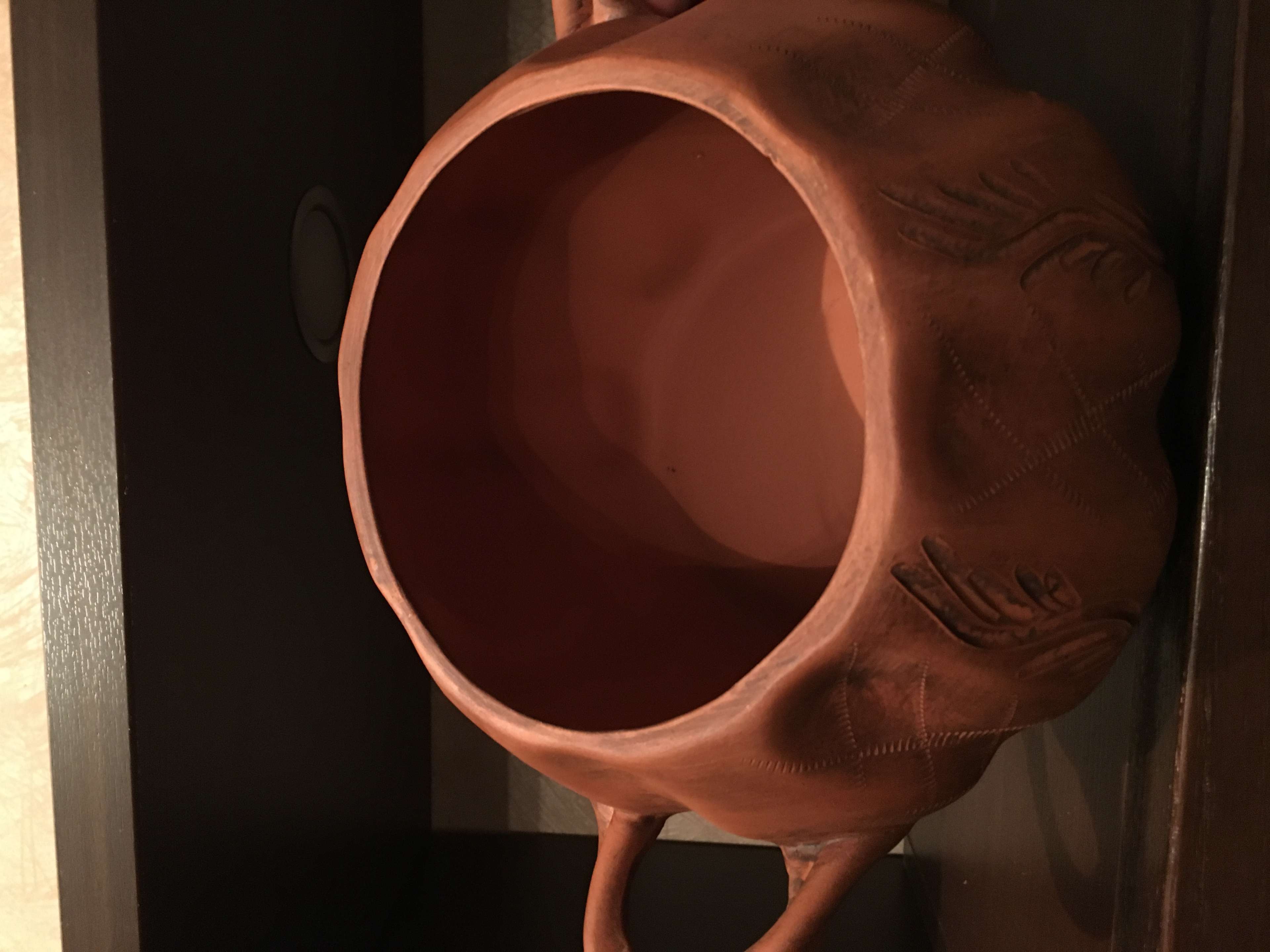 Фотография покупателя товара Горшок духовой с крышкой "Гладкий", декор, красная глина, 3 л - Фото 1