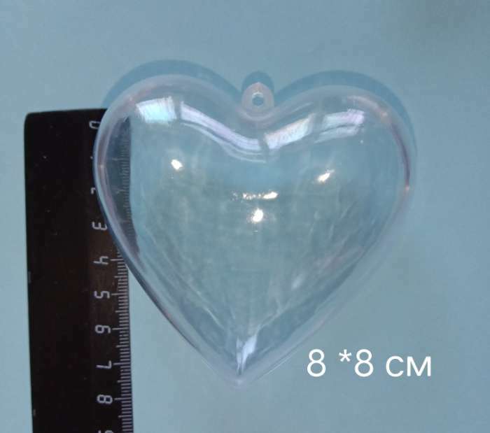Фотография покупателя товара Заготовка - подвеска, раздельные части «Сердце», размер собранного: 3.5 × 6.5 × 6.5 см - Фото 3