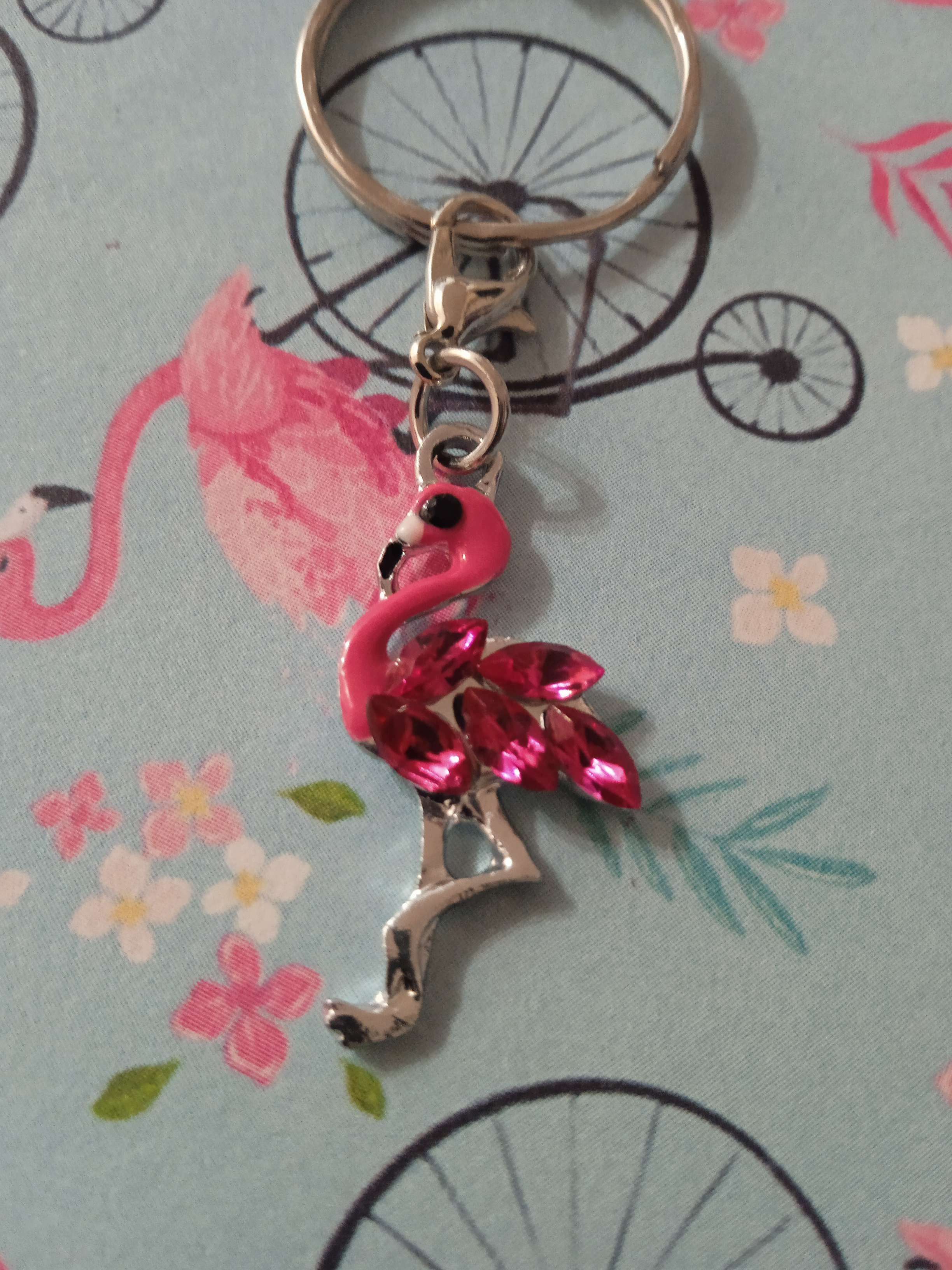 Фотография покупателя товара Шарм "Фламинго", цвет розовый в серебре