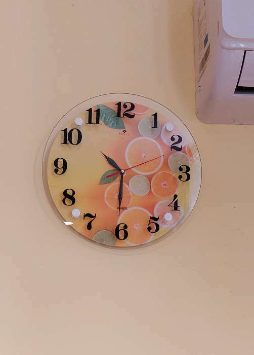 Фотография покупателя товара Часы настенные, интерьерные "Цитрус", бесшумные, d-30 см - Фото 1