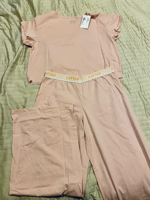Фотография покупателя товара Пижама женская (футболка и брюки) KAFTAN "Basic" размер 48-50, цвет розовый - Фото 1