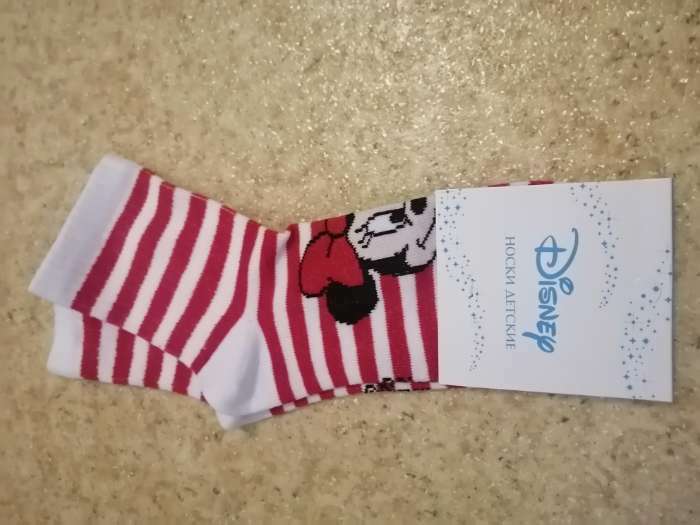 Фотография покупателя товара Носки детские для девочки «Минни Маус», DISNEY, 12-14 см - Фото 1