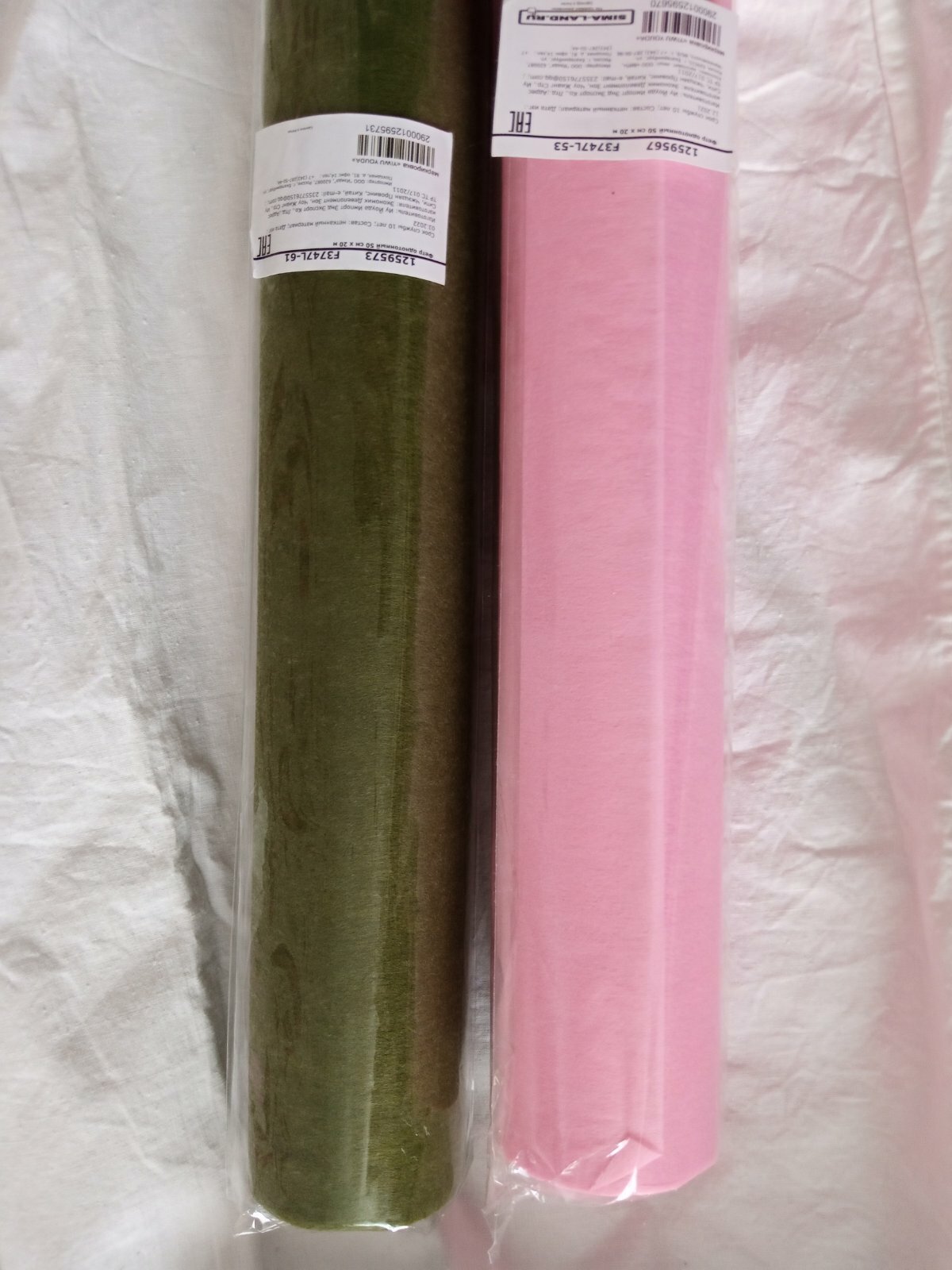 Фотография покупателя товара Фетр для упаковок и поделок, однотонный, оливковый, двусторонний, зеленый, рулон 1шт., 50 см x 15 м - Фото 1