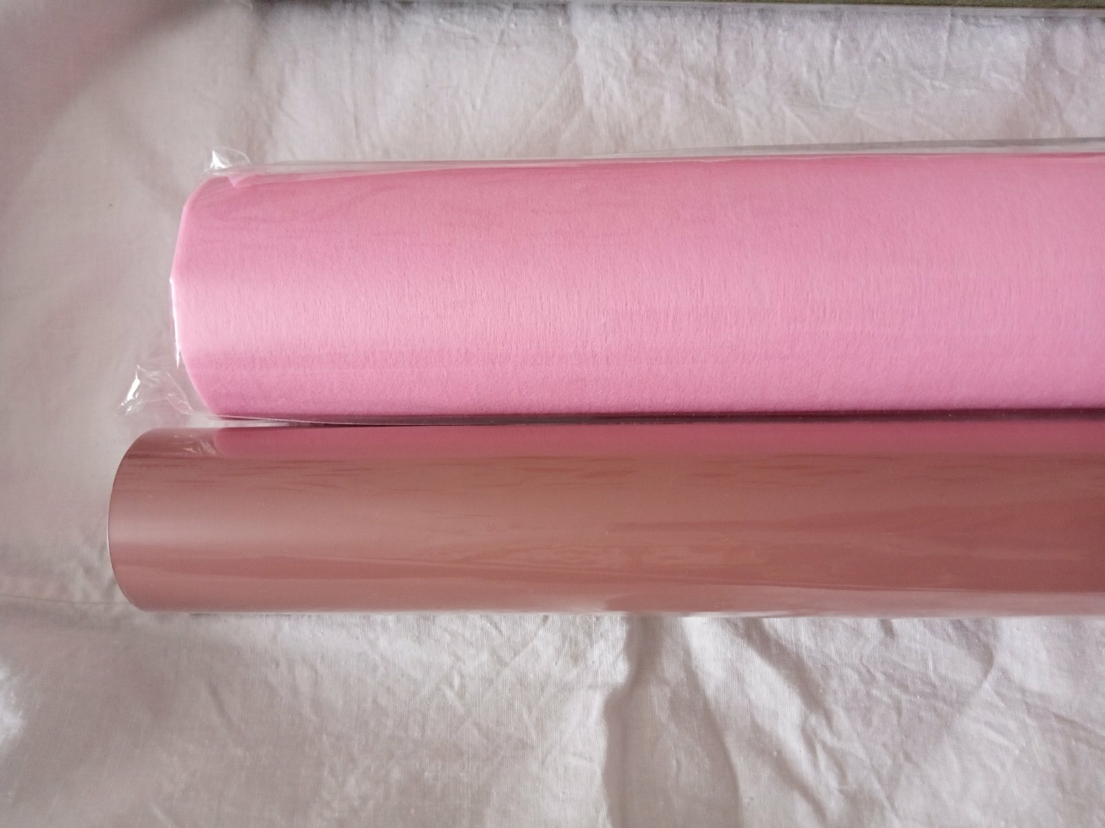 Фотография покупателя товара Пленка для цветов двухцветная, серо-розовый, 56 см х 10 м - Фото 3