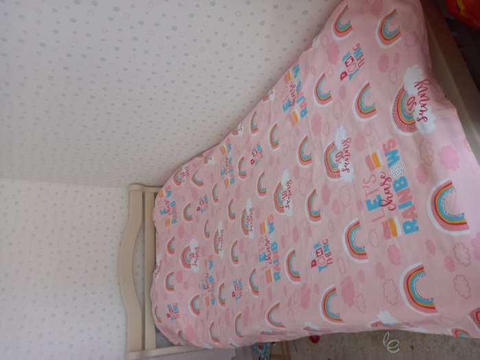 Фотография покупателя товара Покрывало детское Этель 1,5 сп "Pink Rainbow", 145х210 см, 100% хлопок