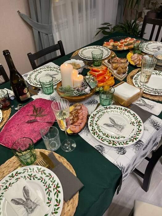 Фотография покупателя товара Дорожка на стол новогодняя Этель Merry Christmas 40×146 см, 100% хлопок, саржа 190 г/м², белая - Фото 1