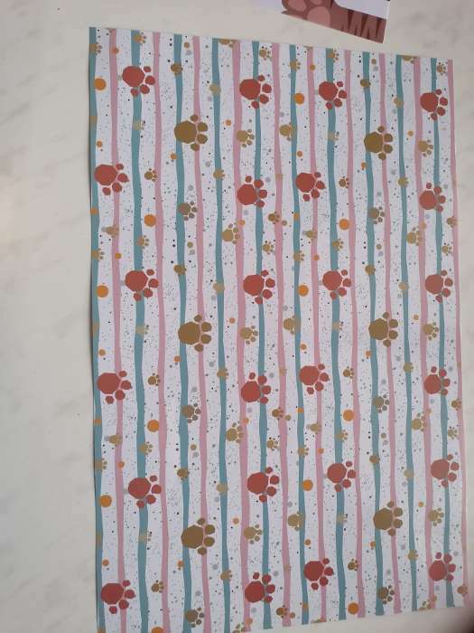 Фотография покупателя товара Коврик под миску "Пижон" 43 х 28 см "Следы" - Фото 3