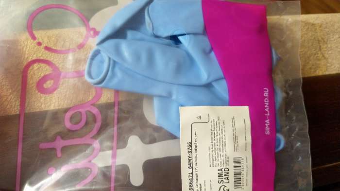 Фотография покупателя товара Шар латексный 12", пастель, набор 5 шт., цвет голубой