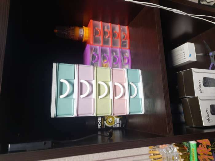 Фотография покупателя товара Мини-комод для мелочей 3-х секционный «Радуга», цвет МИКС - Фото 1