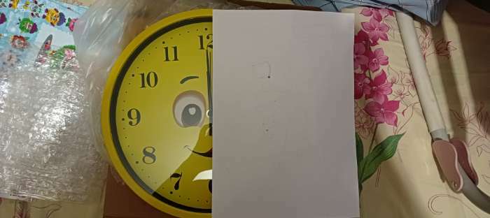 Фотография покупателя товара Детские настенные часы "Смайл", плавный ход, d-23 см - Фото 1