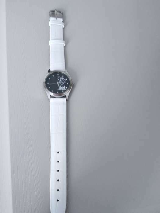 Фотография покупателя товара Ремешок для часов, женский, 16 мм, фактура крокодил, белый - Фото 2