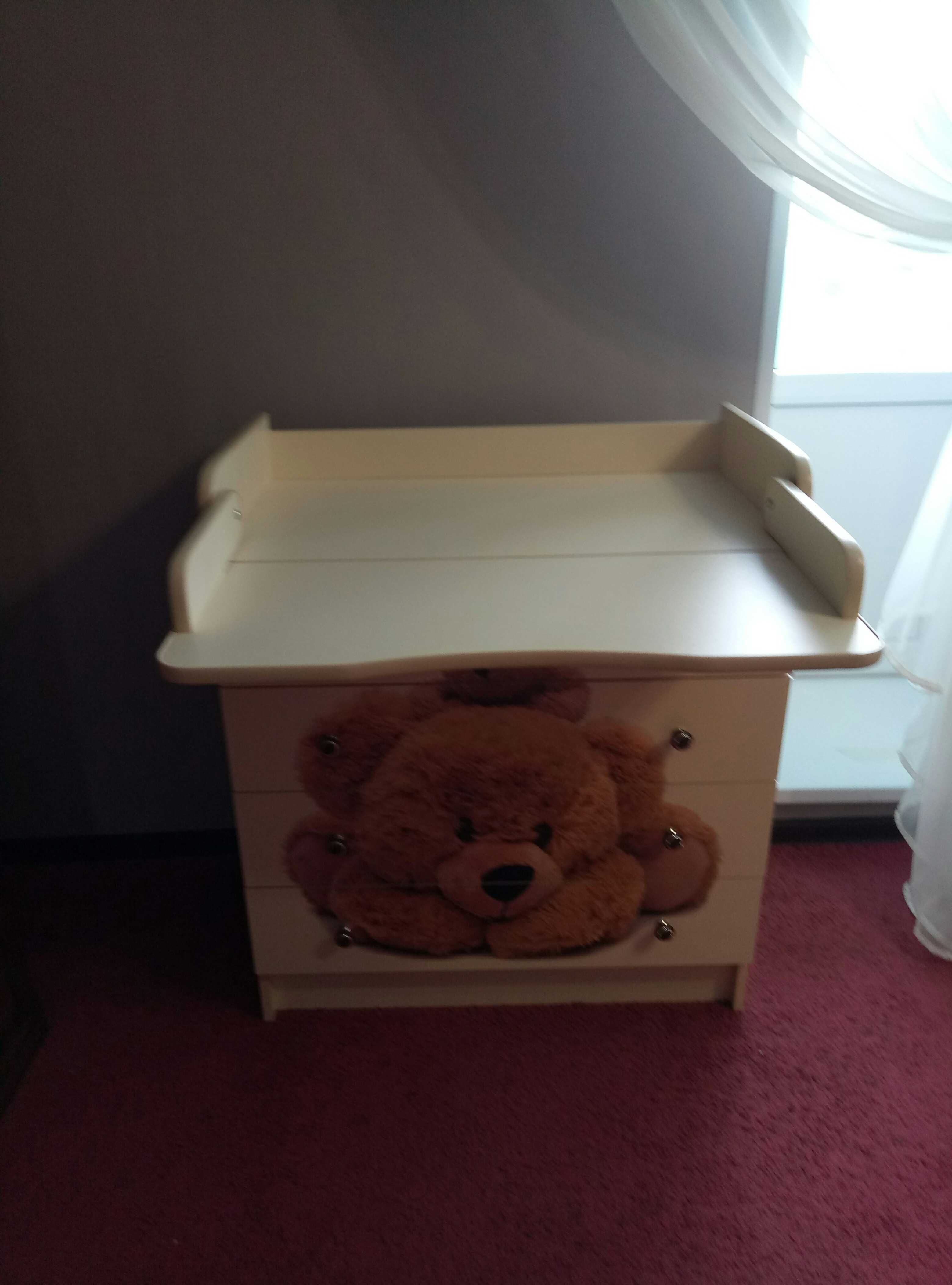 Фотография покупателя товара Комод детский пеленальный «Мишки», 4 выдвижных ящика, цвет ваниль