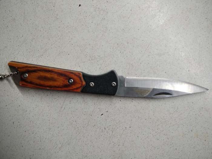 Фотография покупателя товара Нож складной "Охотник" 15,8см, клинок 72мм/1,8мм, с цепочкой