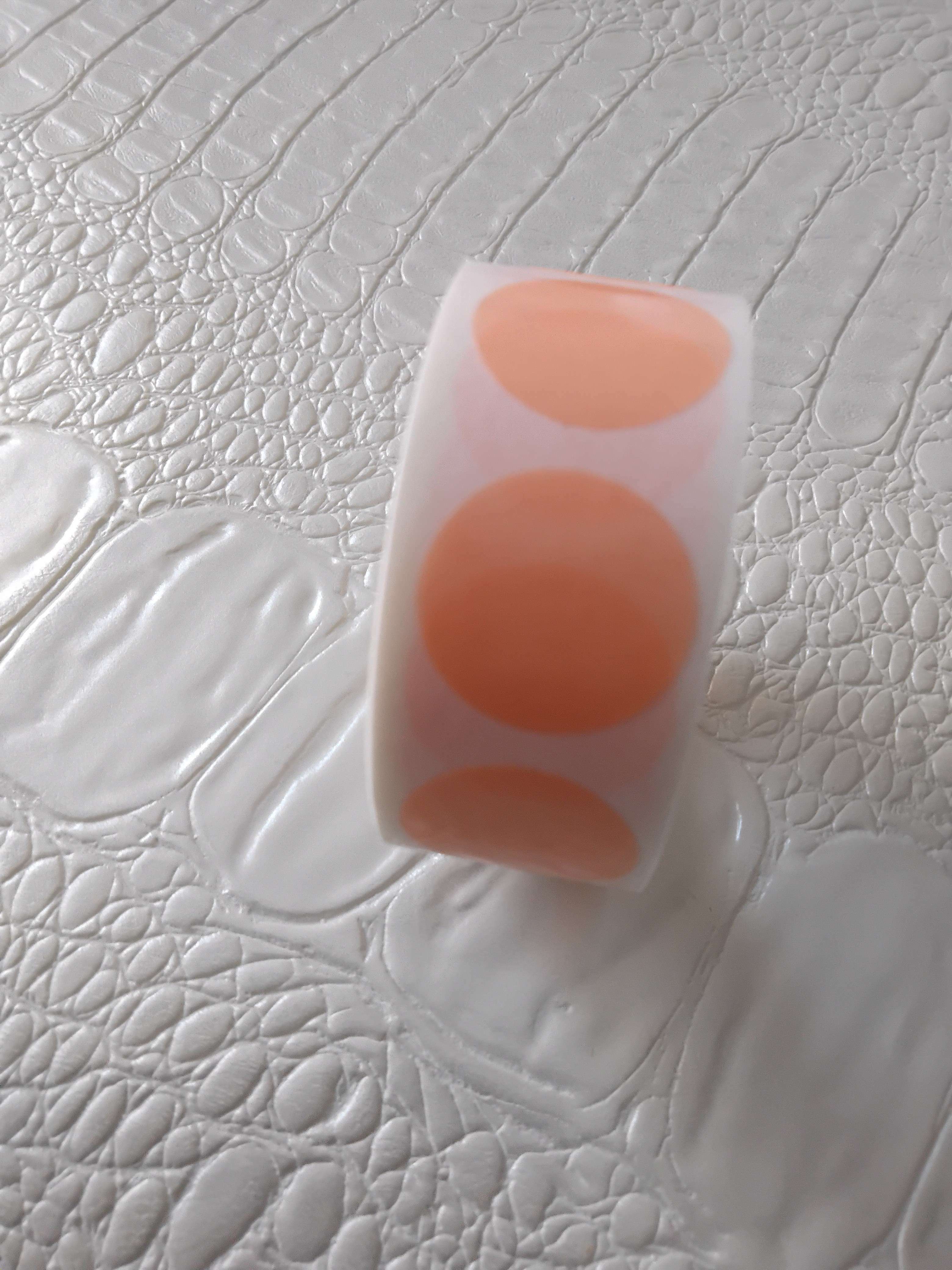 Фотография покупателя товара Наклейка прозрачная круглая Цветная лента,МИКС , 2 х 2 см, 300 шт. - Фото 1