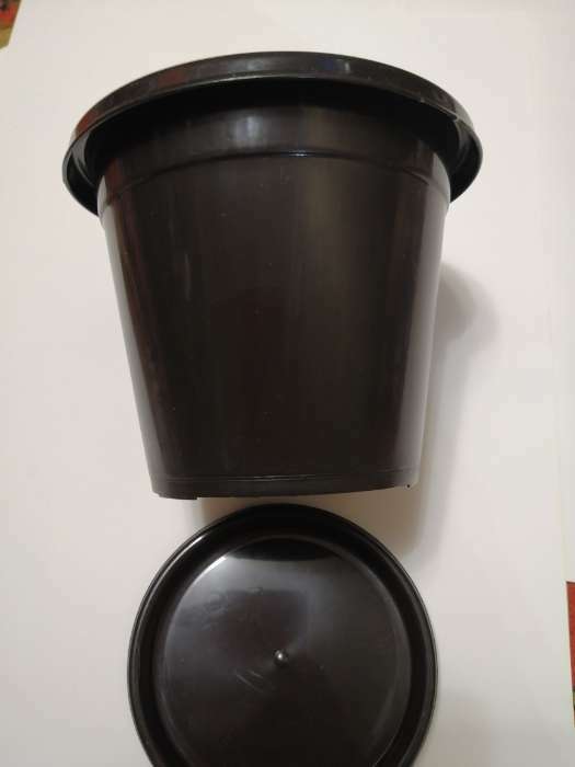 Фотография покупателя товара Горшок с поддоном «Эконом», 1 л, цвет коричневый - Фото 1