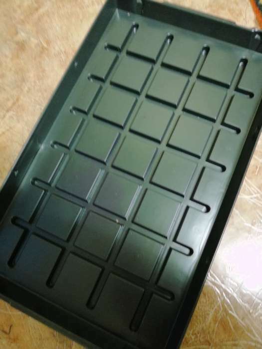 Фотография покупателя товара Поддон для рассады, 53 × 33 × 4.7 см, пластик, чёрный, Greengo