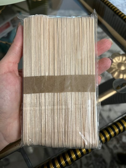 Фотография покупателя товара Набор деревянных палочек для мороженого, 15×1,9 см, 50 шт - Фото 1