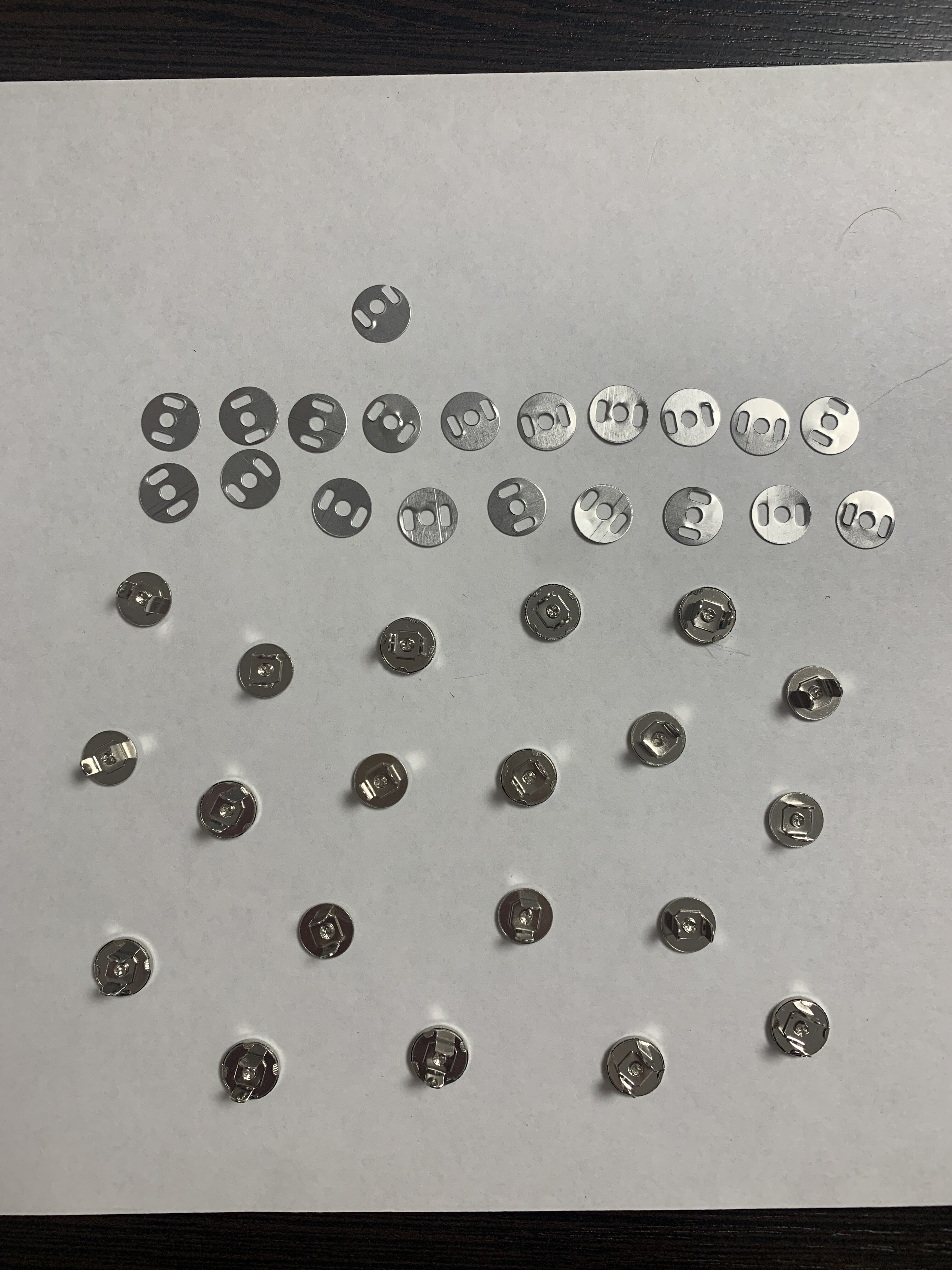 Фотография покупателя товара Кнопки магнитные, d = 14 мм, 10 шт, цвет серебряный - Фото 6
