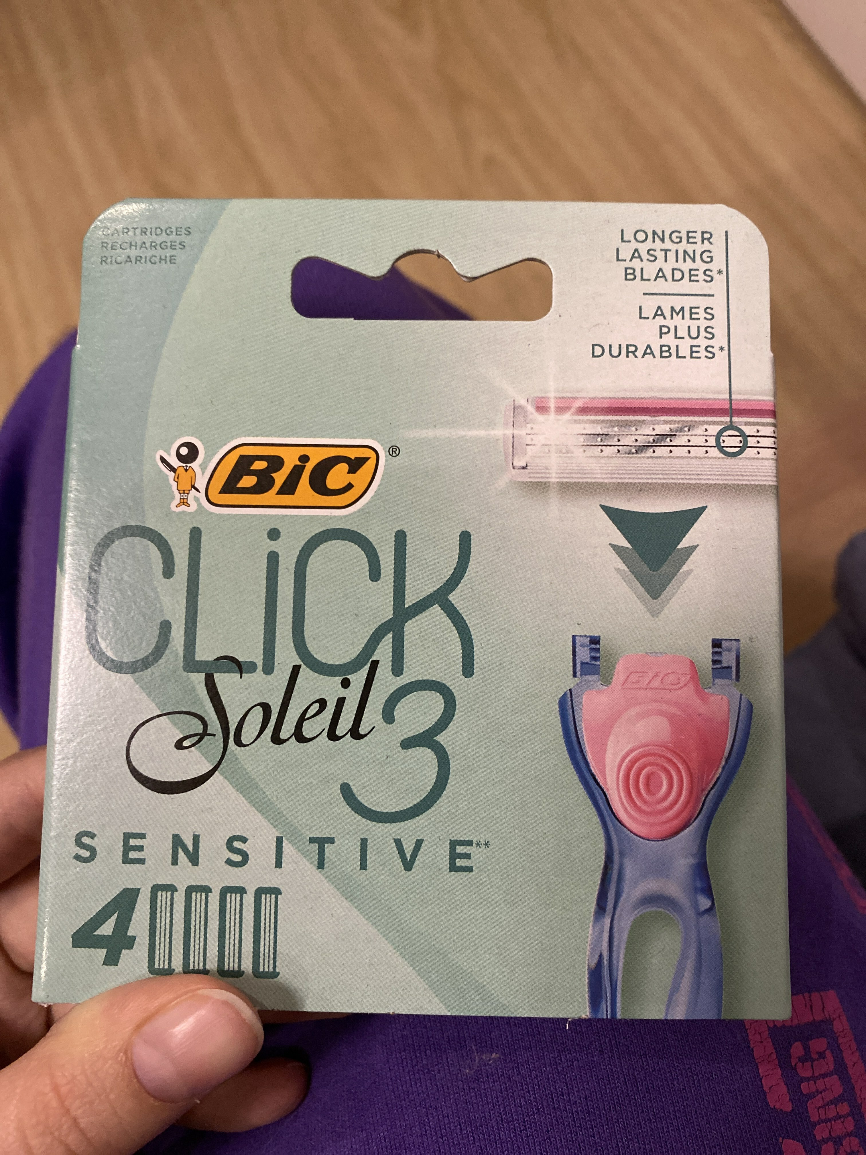Фотография покупателя товара Сменные кассеты BIC Click 3 Sensitive, 4 шт. - Фото 1