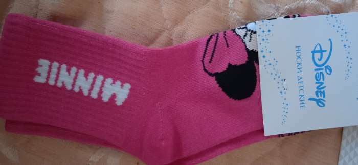 Фотография покупателя товара Носки для девочки Minnie, DISNEY, 16-18 см, розовые - Фото 2