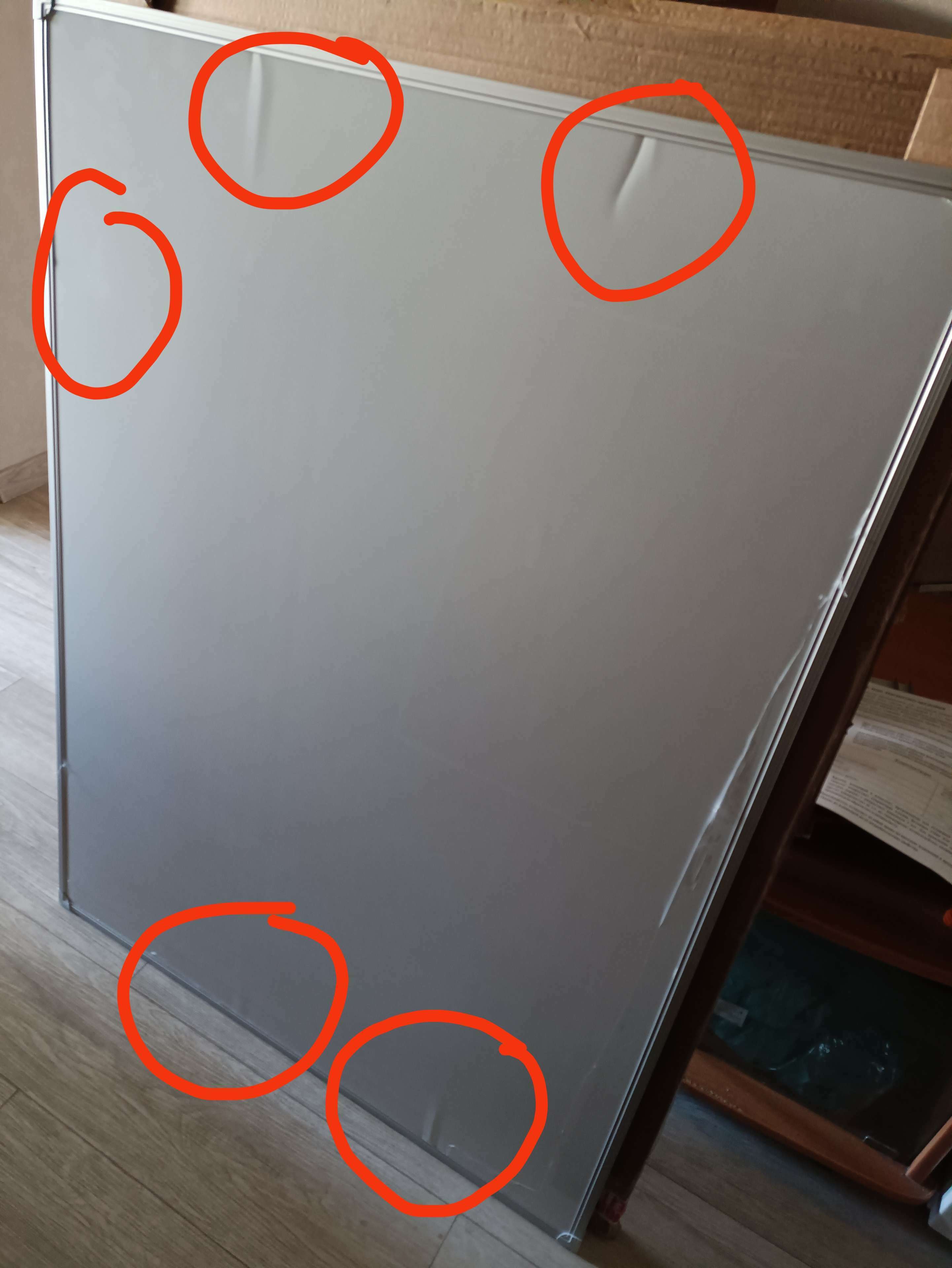 Фотография покупателя товара Доска магнитно-маркерная, 90×120 см, Calligrata СТАНДАРТ, в алюминиевой рамке, с полочкой - Фото 10