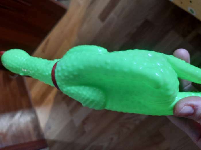 Фотография покупателя товара Игрушка пищащая "Задумчивая курица" для собак, 28 см, ярко-зелёная - Фото 10