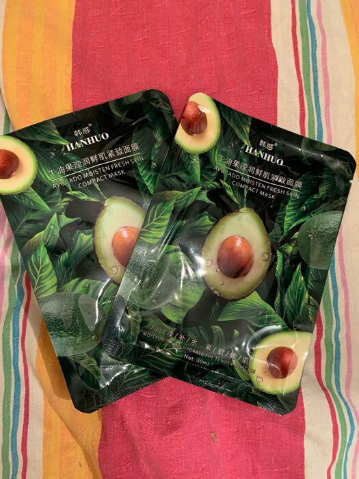 Фотография покупателя товара Тканевая маска для лица с авокадо, увлажняющая - Фото 1