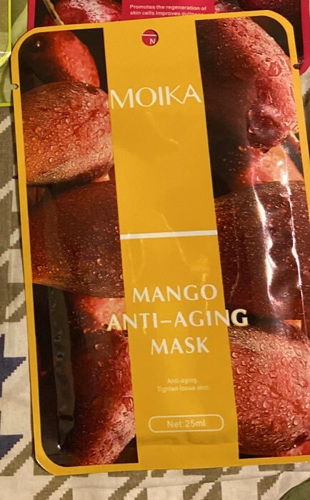 Фотография покупателя товара Маска тканевая увлажняющая для лица с экстрактом манго