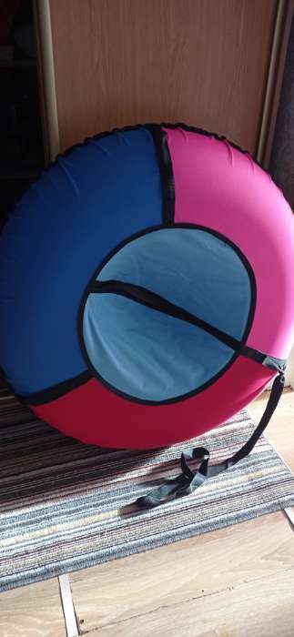 Фотография покупателя товара Тюбинг-ватрушка ONLITOP, диаметр чехла 80 см, цвета МИКС - Фото 1